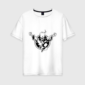 Женская футболка хлопок Oversize с принтом Thunderdome t-shirt в Тюмени, 100% хлопок | свободный крой, круглый ворот, спущенный рукав, длина до линии бедер
 | gabber | hardcore | hardcoremusic | thunderdome
