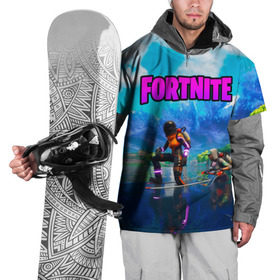 Накидка на куртку 3D с принтом Fortnite повозка в Тюмени, 100% полиэстер |  | fortnite | game | битва | игра | камуфляж | король | огонь | фортнайн | фортнайт
