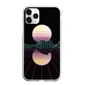 Чехол для iPhone 11 Pro Max матовый с принтом Retro Wave в Тюмени, Силикон |  | hipster | neon | retro wave | vaporwave | геометрия | космос | неон | хипстер