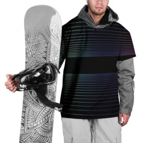Накидка на куртку 3D с принтом Полоски в Тюмени, 100% полиэстер |  | hipster | neon | retro wave | vaporwave | геометрия | космос | неон | хипстер