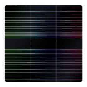 Магнитный плакат 3Х3 с принтом Полоски в Тюмени, Полимерный материал с магнитным слоем | 9 деталей размером 9*9 см | hipster | neon | retro wave | vaporwave | геометрия | космос | неон | хипстер