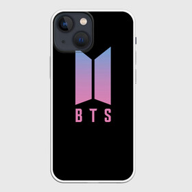 Чехол для iPhone 13 mini с принтом BTS Jung Kook в Тюмени,  |  | bts | jung kook | бтс | группа | корейская | музыка | розовый | цветы | черный