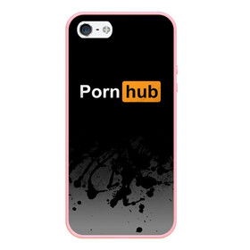 Чехол для iPhone 5/5S матовый с принтом Pornhub в Тюмени, Силикон | Область печати: задняя сторона чехла, без боковых панелей | brazzers | любовь | чувства