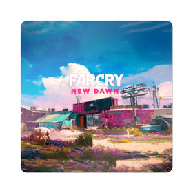 Магнит виниловый Квадрат с принтом Far Cry New Dawn в Тюмени, полимерный материал с магнитным слоем | размер 9*9 см, закругленные углы | 