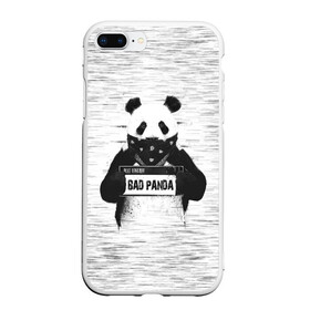 Чехол для iPhone 7Plus/8 Plus матовый с принтом BAD PANDA в Тюмени, Силикон | Область печати: задняя сторона чехла, без боковых панелей | bad | bear | panda | медведь | панда