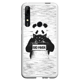 Чехол для Honor P Smart Z с принтом BAD PANDA в Тюмени, Силикон | Область печати: задняя сторона чехла, без боковых панелей | Тематика изображения на принте: bad | bear | panda | медведь | панда