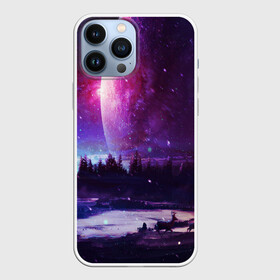 Чехол для iPhone 13 Pro Max с принтом Северный закат в Тюмени,  |  | galaxy | nebula | neon | space | star | абстракция | вселенная | галактика | звезда | звезды | космический | неон | неоновый | неоновый космос | планеты