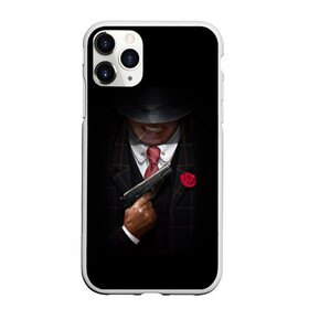 Чехол для iPhone 11 Pro матовый с принтом Mafia в Тюмени, Силикон |  | gangster | gun | gungster | illustration | mafia | арт | галстук | гангстер | гвоздика | зубы | костюм | крестный отец | мафия | минимализм | оружие | пистолет | пуля | темный | черный | шляпа