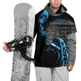 Накидка на куртку 3D с принтом Imagine Dragons в Тюмени, 100% полиэстер |  | dragons | evolve | imagines | imagining | radioactive | вообрази | драгонс | драконов | имеджин | рок | хит