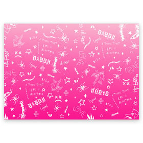 Поздравительная открытка с принтом Lil Peep tatu в Тюмени, 100% бумага | плотность бумаги 280 г/м2, матовая, на обратной стороне линовка и место для марки
 | hip hop | lil peep | lilpeep | lilpip | pink | rap | rep | runaway | лил пип | лилпип | реп | розовый | рэп | тату | татуировки лилпипа | хип хоп | эмо рэп