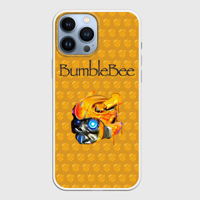 Чехол для iPhone 13 Pro Max с принтом BumbleBee в Тюмени,  |  | 2019 | bumble bee | transformers | арт | бамблби | желтая | киборг | классная | мёд | надпись | прикольная | пчела | робот | соты | трансформеры | улей | фильм