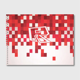 Альбом для рисования с принтом Roblox в Тюмени, 100% бумага
 | матовая бумага, плотность 200 мг. | dynablocks | roblox | robux | белый | блоки | вселенная | герои | красный | кубики | роблокс | симулятор