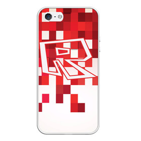 Чехол для iPhone 5/5S матовый с принтом Roblox в Тюмени, Силикон | Область печати: задняя сторона чехла, без боковых панелей | dynablocks | roblox | robux | белый | блоки | вселенная | герои | красный | кубики | роблокс | симулятор