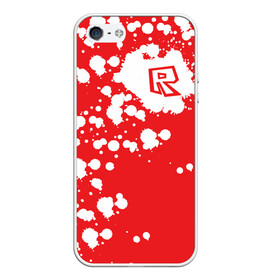 Чехол для iPhone 5/5S матовый с принтом Roblox в Тюмени, Силикон | Область печати: задняя сторона чехла, без боковых панелей | dynablocks | roblox | robux | белый | блоки | вселенная | герои | красный | кубики | роблокс | симулятор
