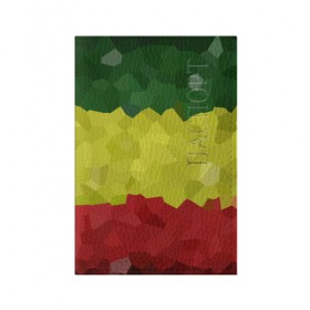 Обложка для паспорта матовая кожа с принтом Эфиопия в Тюмени, натуральная матовая кожа | размер 19,3 х 13,7 см; прозрачные пластиковые крепления | 420 | 4:20 | боб марли | раста | растаман | эвиопия