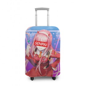 Чехол для чемодана 3D с принтом Anime (Senpai 5) в Тюмени, 86% полиэфир, 14% спандекс | двустороннее нанесение принта, прорези для ручек и колес | ahegao | anime | manga | sempai | senpai | аниме | ахегао | манга | семпай | сенпай
