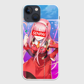 Чехол для iPhone 13 mini с принтом Anime Senpai Girl pink в Тюмени,  |  | ahegao | anime | manga | sempai | senpai | аниме | ахегао | манга | семпай | сенпай