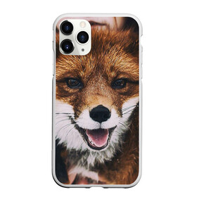 Чехол для iPhone 11 Pro Max матовый с принтом Лисичка в Тюмени, Силикон |  | Тематика изображения на принте: голова | животные | лиса | мордочка | пасть | природа | рыжая | язык