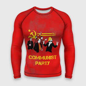 Мужской рашгард 3D с принтом Communist party в Тюмени,  |  | вечеринка | звезда | кастро | коммунизм | коммунист | коммунистическая | ленин | мао | маркс | молот | партия | рауль | серп | сталин | тусовка | ульянов | фидель | цзиньпин | цзэдун | энгельс