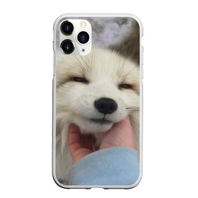 Чехол для iPhone 11 Pro Max матовый с принтом Лисенок в Тюмени, Силикон |  | Тематика изображения на принте: голова | животные | лиса | мордочка | пасть | природа | рыжая | улыбается | улыбка | язык