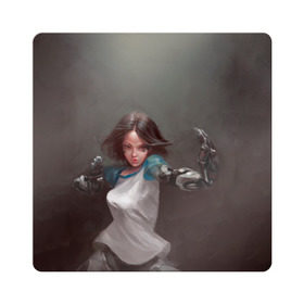 Магнит виниловый Квадрат с принтом Alita: Battle Angel в Тюмени, полимерный материал с магнитным слоем | размер 9*9 см, закругленные углы | Тематика изображения на принте: alita | angel | anime | battle | cyberpunk | cyborg | future | gally | gunnm | hyper | manga | vision | аниме | будущее | гали | киберпанк | киборг | манга