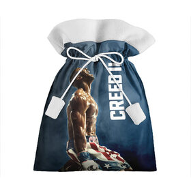 Подарочный 3D мешок с принтом Creed 2 в Тюмени, 100% полиэстер | Размер: 29*39 см | creed | jordan | lundgren | stallone | бальбоа | бокс | джордан | крид | лундгрен | ринг | рокки | сильвестр | сталлоне