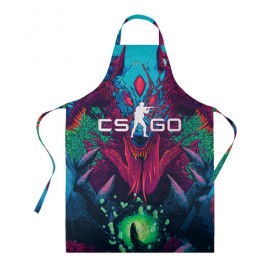 Фартук 3D с принтом CS-GO Hyper Beast в Тюмени, 100% полиэстер | общий размер — 65 х 85 см, ширина нагрудника — 26 см, горловина — 53 см, длина завязок — 54 см, общий обхват в поясе — 173 см. Принт на завязках и на горловине наносится с двух сторон, на основной части фартука — только с внешней стороны | 2019 | computer game | counter strike | cs | cs go | csgo | dota | dota2 | game | howl | hyperbeast | warning | автомат | вой | го | игрок | компьютерная игра | контр страйк | контра | кс | оружие | турнир