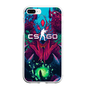 Чехол для iPhone 7Plus/8 Plus матовый с принтом CS-GO Hyper Beast в Тюмени, Силикон | Область печати: задняя сторона чехла, без боковых панелей | 2019 | computer game | counter strike | cs | cs go | csgo | dota | dota2 | game | howl | hyperbeast | warning | автомат | вой | го | игрок | компьютерная игра | контр страйк | контра | кс | оружие | турнир