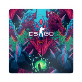 Магнит виниловый Квадрат с принтом CS-GO Hyper Beast в Тюмени, полимерный материал с магнитным слоем | размер 9*9 см, закругленные углы | 2019 | computer game | counter strike | cs | cs go | csgo | dota | dota2 | game | howl | hyperbeast | warning | автомат | вой | го | игрок | компьютерная игра | контр страйк | контра | кс | оружие | турнир