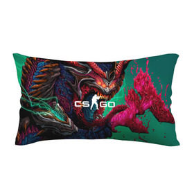 Подушка 3D антистресс с принтом CS GO hyper beast skin в Тюмени, наволочка — 100% полиэстер, наполнитель — вспененный полистирол | состоит из подушки и наволочки на молнии | beast | counterstike | csgo | hyper | hyperbeast | m4a1s | steam | винтовка | контра | кс | ксго | шмотки