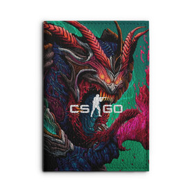 Обложка для автодокументов с принтом CS GO  hyper beast skin в Тюмени, натуральная кожа |  размер 19,9*13 см; внутри 4 больших “конверта” для документов и один маленький отдел — туда идеально встанут права | beast | counterstike | csgo | hyper | hyperbeast | m4a1s | steam | винтовка | контра | кс | ксго | шмотки