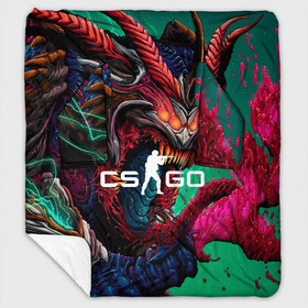 Плед с рукавами с принтом CS GO hyper beast skin в Тюмени, 100% полиэстер | Закругленные углы, все края обработаны. Ткань не мнется и не растягивается. Размер 170*145 | beast | counterstike | csgo | hyper | hyperbeast | m4a1s | steam | винтовка | контра | кс | ксго | шмотки