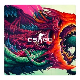 Магнитный плакат 3Х3 с принтом CS GO hyper beast skin в Тюмени, Полимерный материал с магнитным слоем | 9 деталей размером 9*9 см | beast | counterstike | csgo | hyper | hyperbeast | m4a1s | steam | винтовка | контра | кс | ксго | шмотки