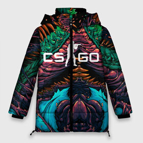 Женская зимняя куртка 3D с принтом CS GO hyper beast skin в Тюмени, верх — 100% полиэстер; подкладка — 100% полиэстер; утеплитель — 100% полиэстер | длина ниже бедра, силуэт Оверсайз. Есть воротник-стойка, отстегивающийся капюшон и ветрозащитная планка. 

Боковые карманы с листочкой на кнопках и внутренний карман на молнии | beast | counterstike | csgo | hyper | hyperbeast | m4a1s | steam | винтовка | контра | кс | ксго | шмотки