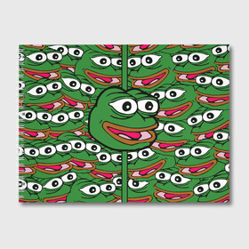 Альбом для рисования с принтом Good Sad frog в Тюмени, 100% бумага
 | матовая бумага, плотность 200 мг. | Тематика изображения на принте: bad | dab | frog | good | kek | pepe | sad | кек | лягушка | мем | мемы | пепе | со смыслом | фрог