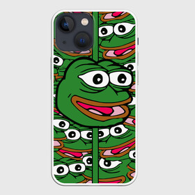 Чехол для iPhone 13 mini с принтом Good   Sad frog в Тюмени,  |  | Тематика изображения на принте: bad | dab | frog | good | kek | pepe | sad | кек | лягушка | мем | мемы | пепе | со смыслом | фрог