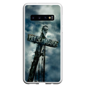 Чехол для Samsung Galaxy S10 с принтом Кладбище домашних животных в Тюмени, Силикон | Область печати: задняя сторона чехла, без боковых панелей | Тематика изображения на принте: king | pet | sematary | stephen | кинг | кино | стивен | ужасы