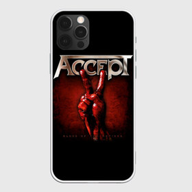 Чехол для iPhone 12 Pro Max с принтом Accept в Тюмени, Силикон |  | Тематика изображения на принте: accept | heavy metal | power metal | группы | метал | музыка | пауэр метал | рок | хэви метал
