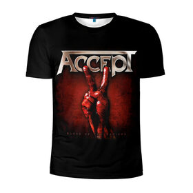 Мужская футболка 3D спортивная с принтом Accept в Тюмени, 100% полиэстер с улучшенными характеристиками | приталенный силуэт, круглая горловина, широкие плечи, сужается к линии бедра | accept | heavy metal | power metal | группы | метал | музыка | пауэр метал | рок | хэви метал
