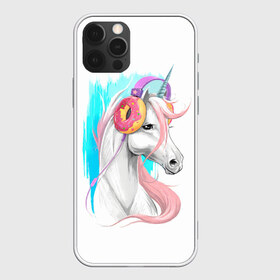 Чехол для iPhone 12 Pro Max с принтом Music Unicorn Art в Тюмени, Силикон |  | волшебный | единорог | единорожик | единорожка | магия | музыка | пончик | пончики