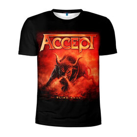 Мужская футболка 3D спортивная с принтом Accept в Тюмени, 100% полиэстер с улучшенными характеристиками | приталенный силуэт, круглая горловина, широкие плечи, сужается к линии бедра | Тематика изображения на принте: accept | heavy metal | power metal | группы | метал | музыка | пауэр метал | рок | хэви метал