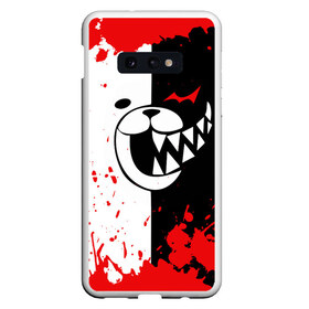 Чехол для Samsung S10E с принтом MONOKUMA Blood в Тюмени, Силикон | Область печати: задняя сторона чехла, без боковых панелей | ahegao | anime | bear | blood | danganronpa | derector | despair | girls | happy | havoc | manga | monokuma | panda | red | robot | trigger | ultra | аниме | ахегао | директор | кровь | манга | медведь | монокума | панда | робот