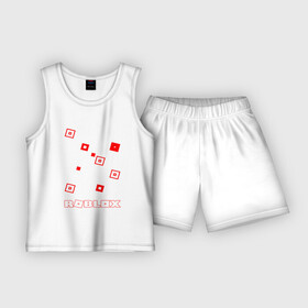 Детская пижама с шортами хлопок с принтом ROBLOX в Тюмени,  |  | game | gamer | logo | roblox | игры | логотип | роблокс