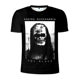 Мужская футболка 3D спортивная с принтом Asking Alexandria в Тюмени, 100% полиэстер с улучшенными характеристиками | приталенный силуэт, круглая горловина, широкие плечи, сужается к линии бедра | asking alexandria | аскинг александриа | группы | метал | музыка | рок | хэви метал | электроникор