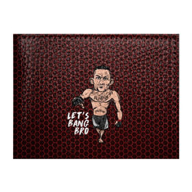 Обложка для студенческого билета с принтом Let`s bang bro (Max Holloway) в Тюмени, натуральная кожа | Размер: 11*8 см; Печать на всей внешней стороне | Тематика изображения на принте: blessed | brasileiro | holloway | jiu jitsu | max | mma | ufc | бокс | бразильское джиу джитсу | гавайи | драка | макс | холлоуэй