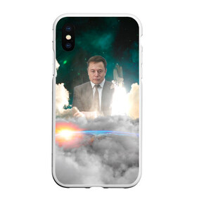 Чехол для iPhone XS Max матовый с принтом Elon Musk Thinker (Илон Маск) в Тюмени, Силикон | Область печати: задняя сторона чехла, без боковых панелей | elon musk | space | space x | tesla | дым | илон маск | инопланетяне | космос | личность | мыслитель | облака | планета | ракета | спейс | тесла | философ | шаттл
