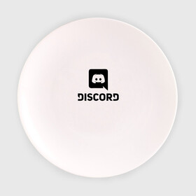 Тарелка 3D с принтом DISCORD в Тюмени, фарфор | диаметр - 210 мм
диаметр для нанесения принта - 120 мм | дискорд | игры | скайп