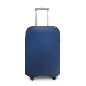 Чехол для чемодана 3D с принтом Сеть в Тюмени, 86% полиэфир, 14% спандекс | двустороннее нанесение принта, прорези для ручек и колес | blue | net | web | квадраты | клетка | паутина | сетка | сеть | синий