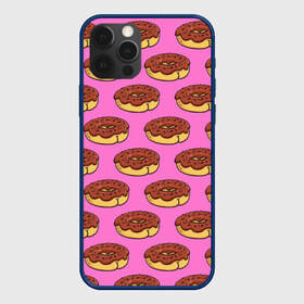 Чехол для iPhone 12 Pro Max с принтом Пончики Паттерн в Тюмени, Силикон |  | donut | вкусный | вкусняшка | еда | пончик | розовый