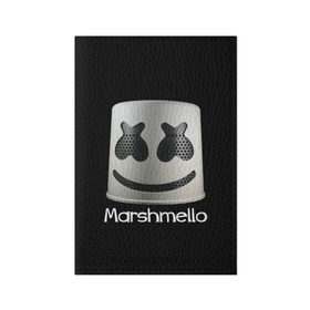 Обложка для паспорта матовая кожа с принтом Marshmello в Тюмени, натуральная матовая кожа | размер 19,3 х 13,7 см; прозрачные пластиковые крепления | marshmello | диджей | клуб | клубная музыка | маршмеллоу | маршмэлло | маршмэллоу | музыка | электронная